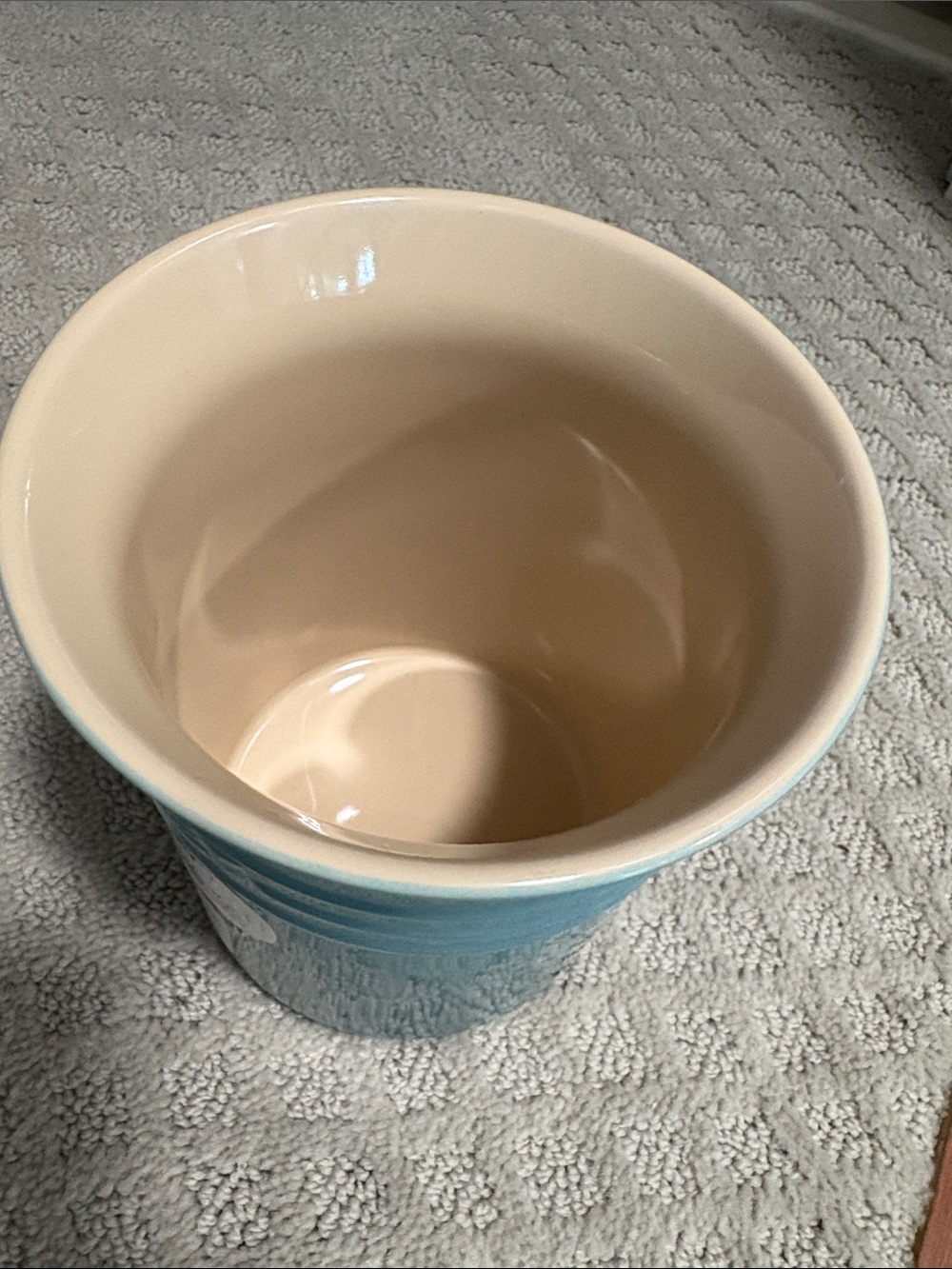 Le Creuset 1 L Utensil Crock in Caribbean Blue - Picture 4 of 8